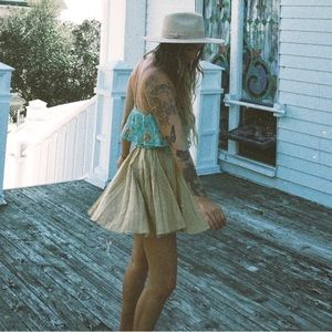 Spell linen mini skirt size S